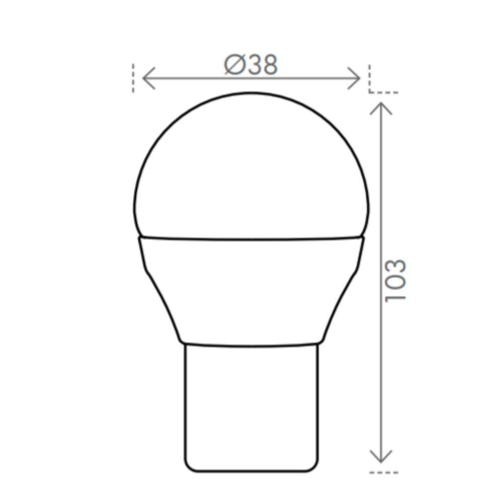 Brilliant GLOBE-G45 LED Globe - 3W Fancy Round G45 Opal, 3000K, E27-Brilliant Lighting-Ozlighting.com.au