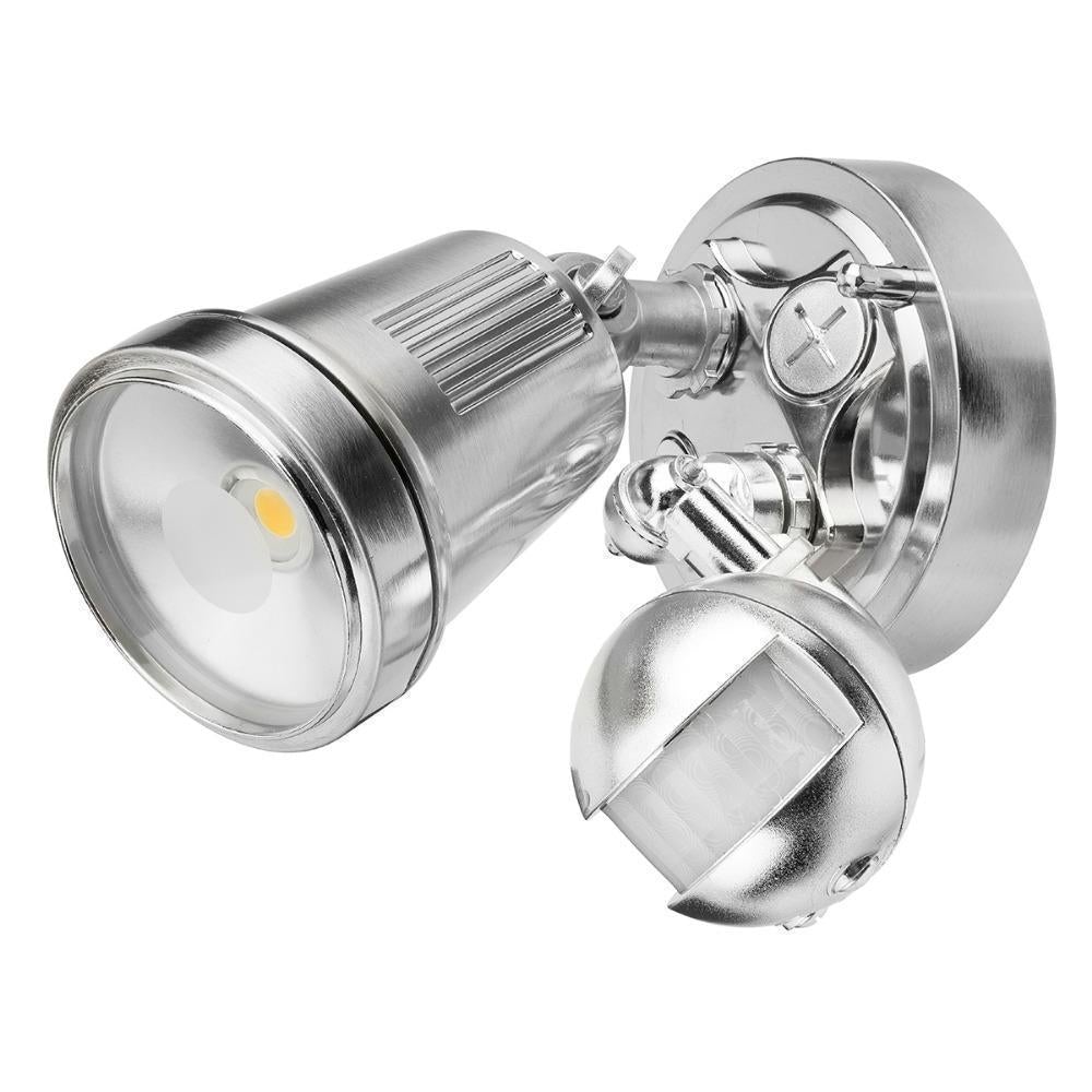 Brilliant HUNTER III Single Head LED Outdoor Spotlight - 11W, Sensor IP44, 4200K-Brilliant Lighting-Ozlighting.com.au