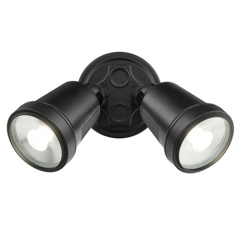 Brilliant HUNTER-TRIO Twin Head LED Outdoor Spotlight - 22W Tri-Colour, IP65-Brilliant Lighting-Ozlighting.com.au