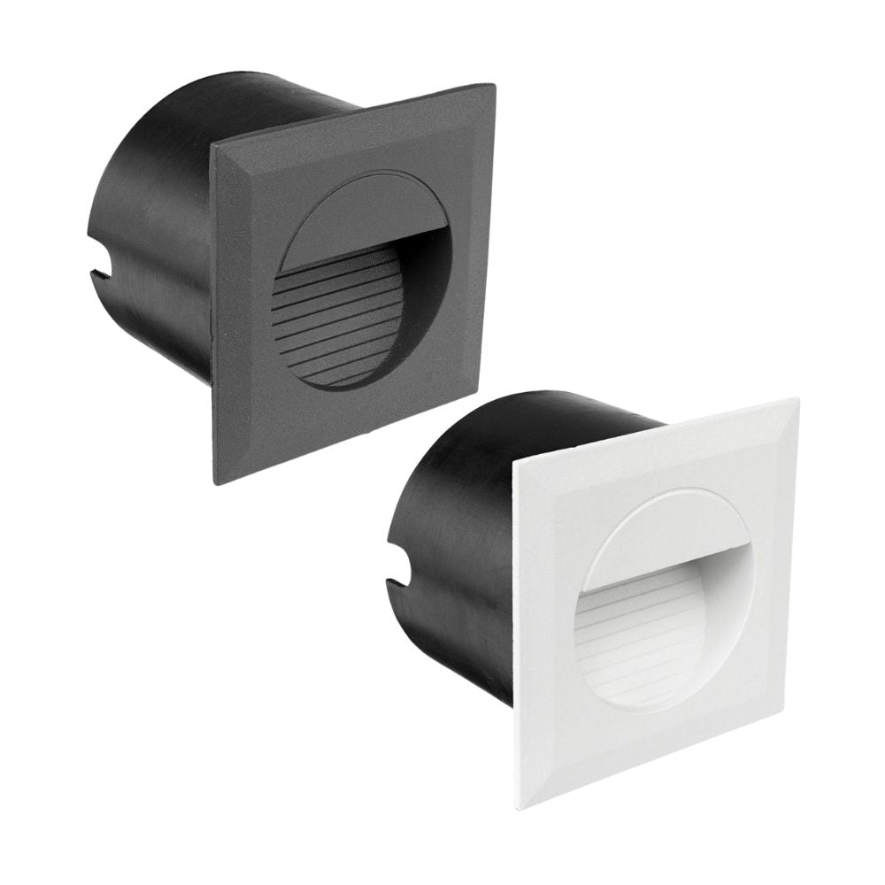 Brilliant LACHLAN Recessed LED Outdoor Step Light - 1.2W Square, IP44, 4200K-Brilliant Lighting-Ozlighting.com.au