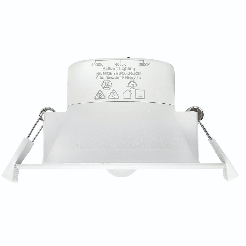 Brilliant LUMASCAN LED Downlight - Round 9W Colour Switchable, PIR Sensor IP44-Brilliant Lighting-Ozlighting.com.au