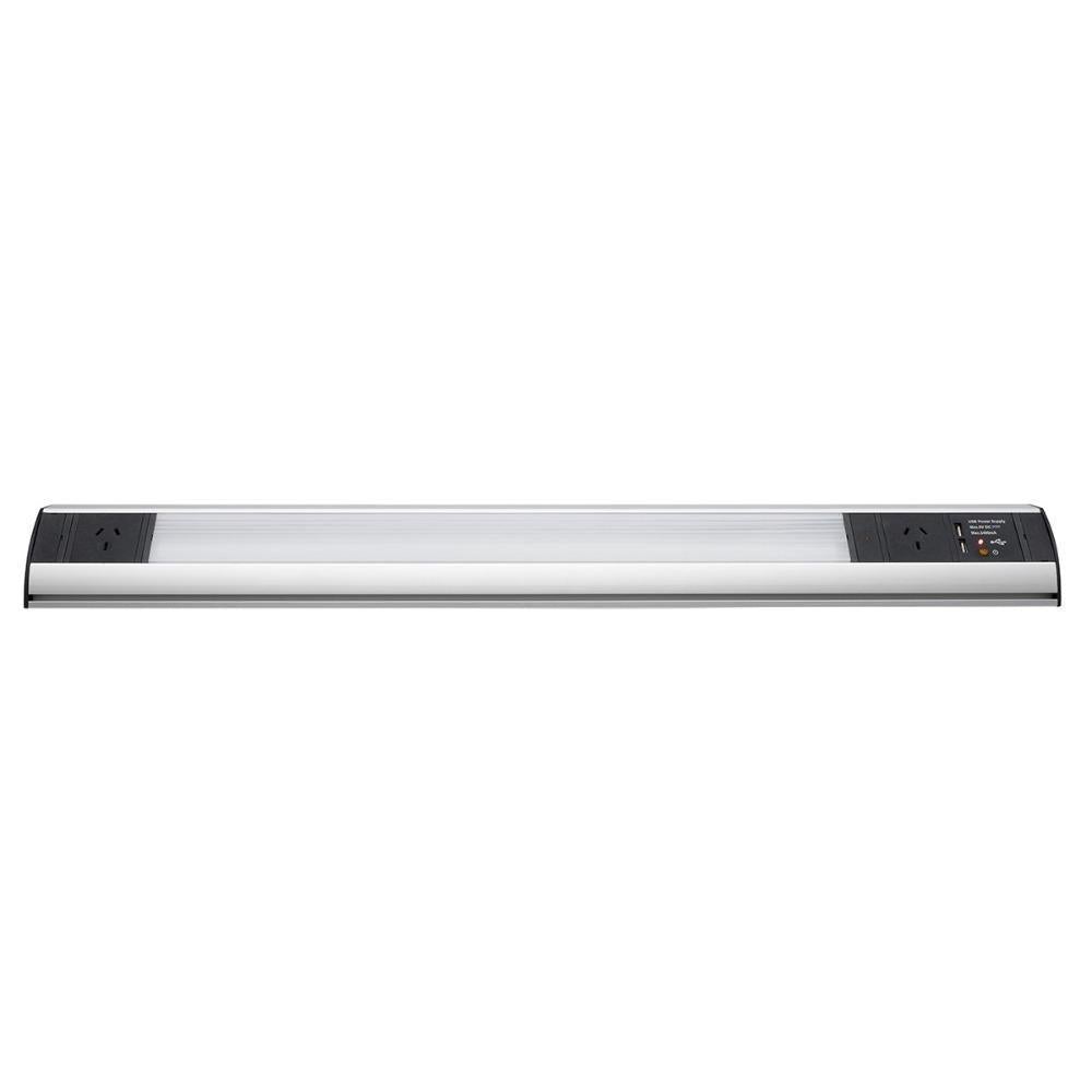 Brilliant POWERSTATION Under Cabinet - 9.5W, Power Solution with LED Light-Brilliant Lighting-Ozlighting.com.au