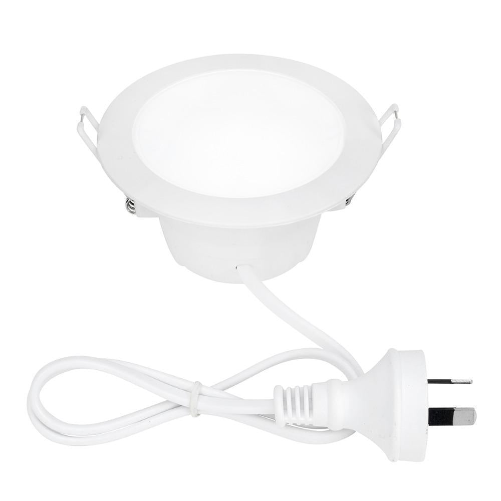 Brilliant ROUND - 8.5W LED Dimmable Round Flat Face PC Downlight IP44 - 4200K-Brilliant Lighting-Ozlighting.com.au
