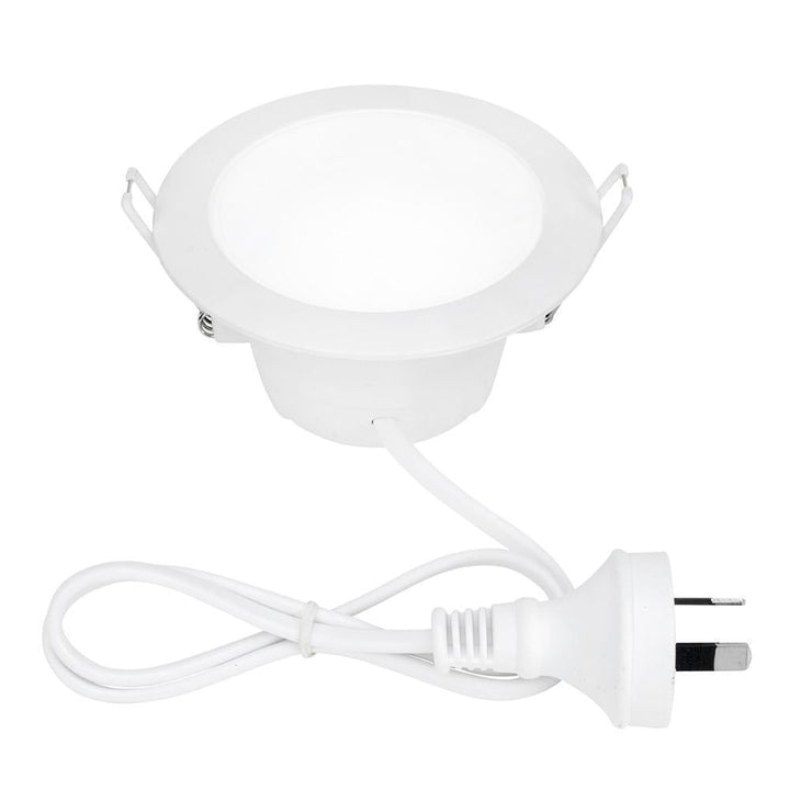 Brilliant ROUND - 8.5W LED Dimmable Round Flat Face PC Downlight IP44 - 4200K-Brilliant Lighting-Ozlighting.com.au