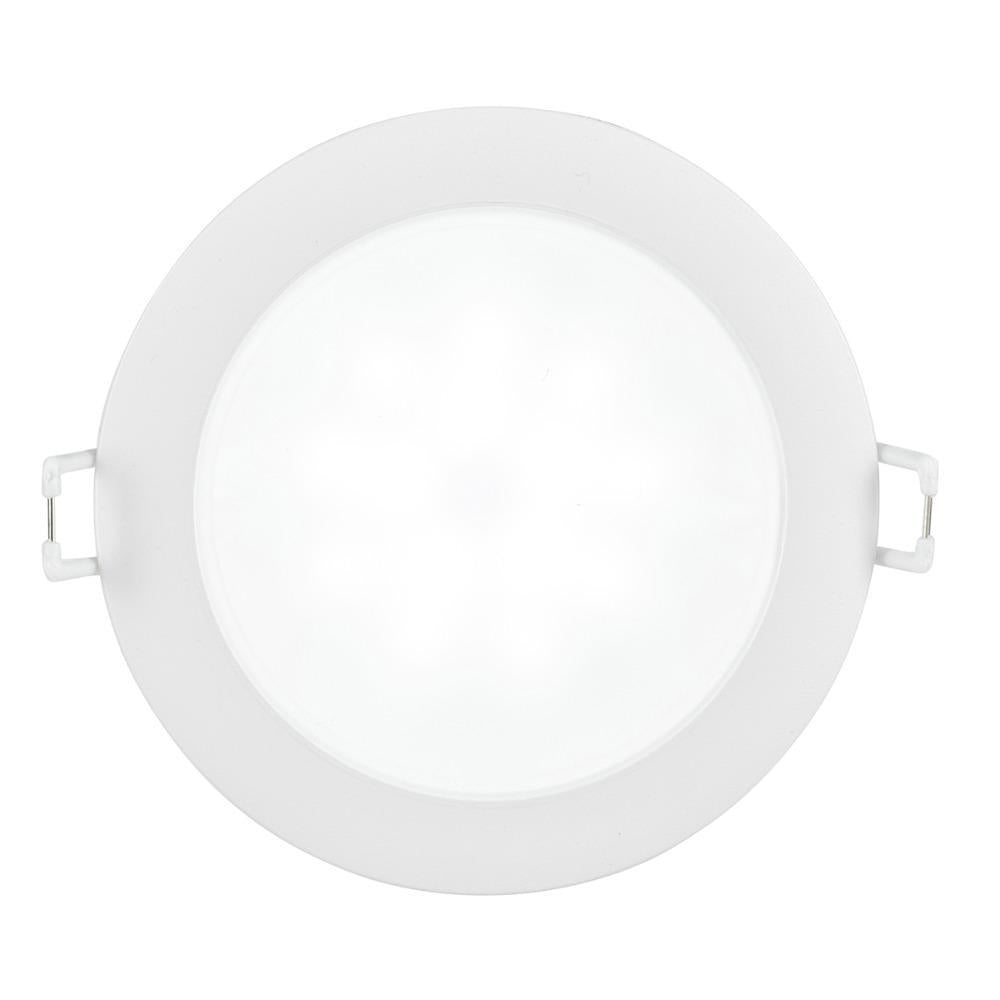 Brilliant ROUND LED Downlight - 8.5W Dimmable Round Flat Face PC, IP44, 4200K-Brilliant Lighting-Ozlighting.com.au