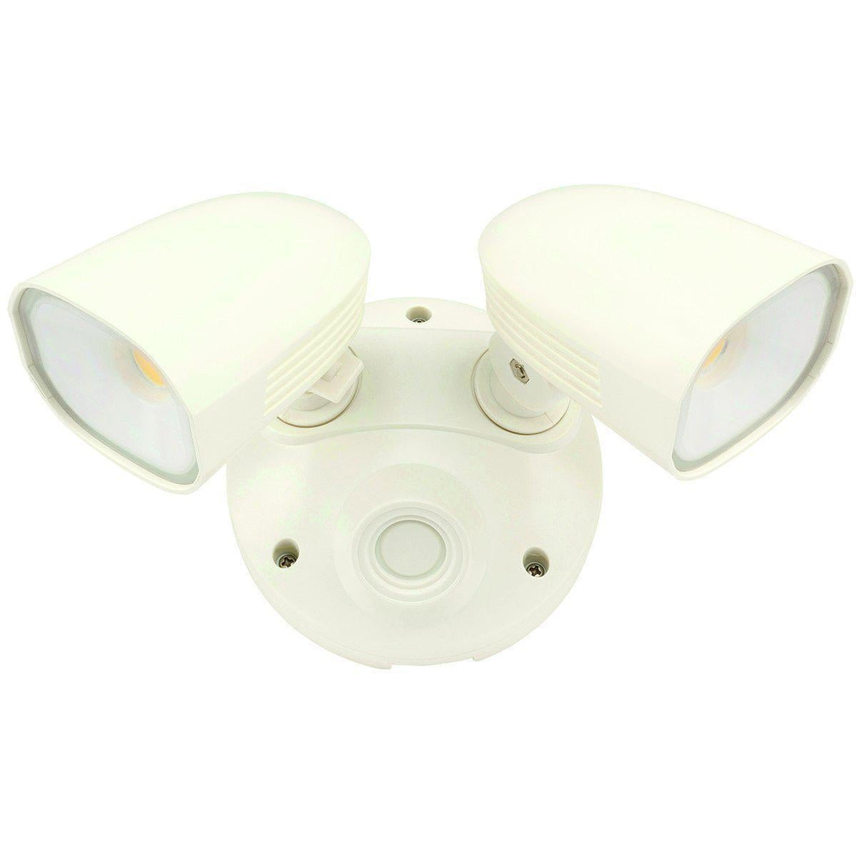 Brilliant SHIELDER Twin Head LED Outdoor Spotlight - 2x10W Adjustable, IP54, 4200K-Brilliant Lighting-Ozlighting.com.au