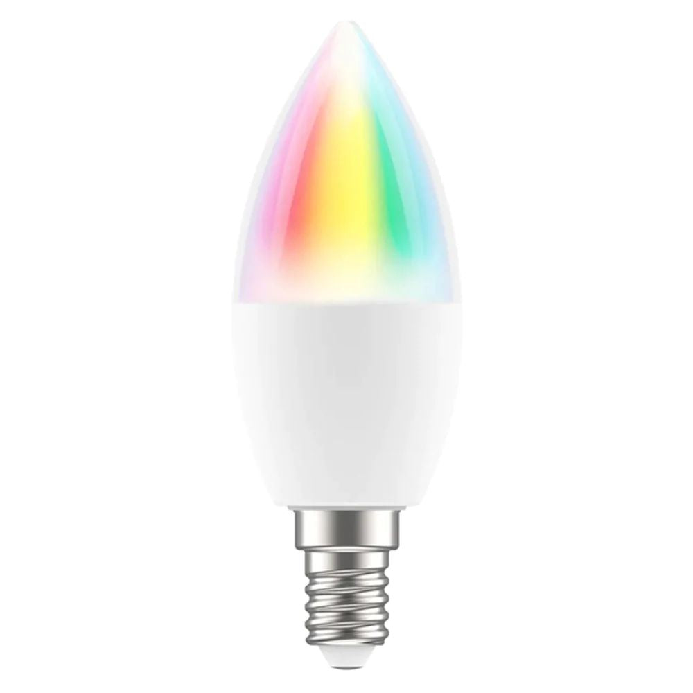 Brilliant SMART WIFI GLOBE-CANDLE Smart LED Globe - WiFi RGB and CCT Biorhythm, E14-Brilliant Lighting-Ozlighting.com.au