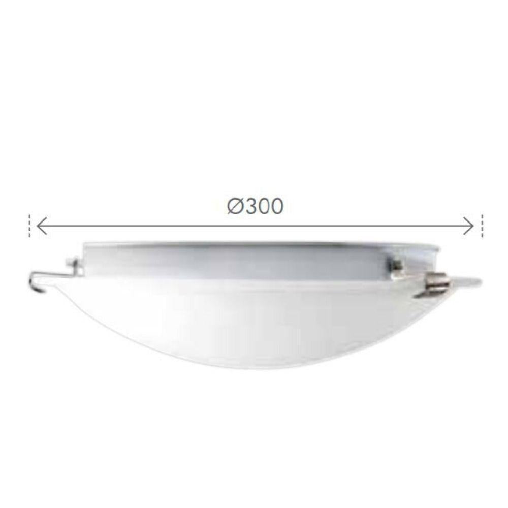 Brilliant SPIRELET Ceiling Light - 25W Oyster-Brilliant Lighting-Ozlighting.com.au