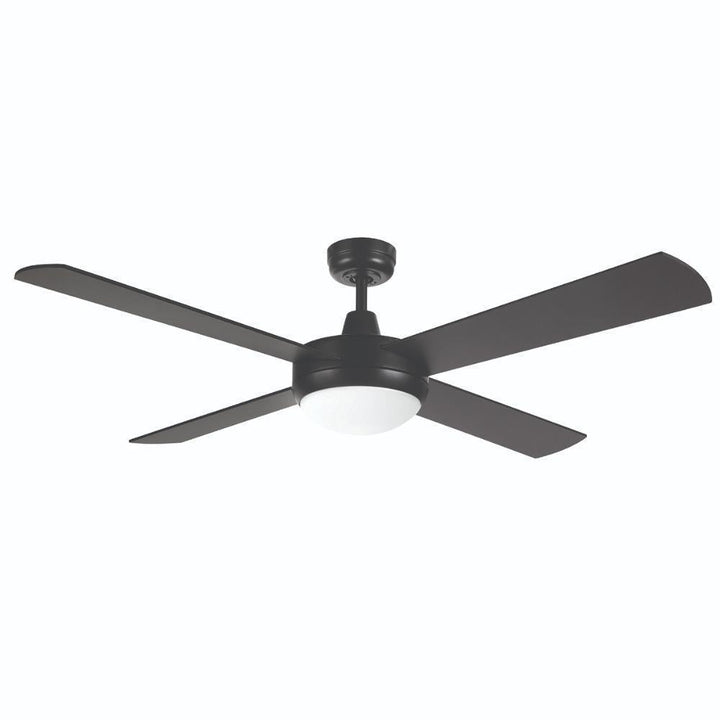 Brilliant TEMPEST - 4 Blade 1300mm Plywood AC Ceiling Fan with tricolour switchable LED Light-Brilliant Lighting-Ozlighting.com.au