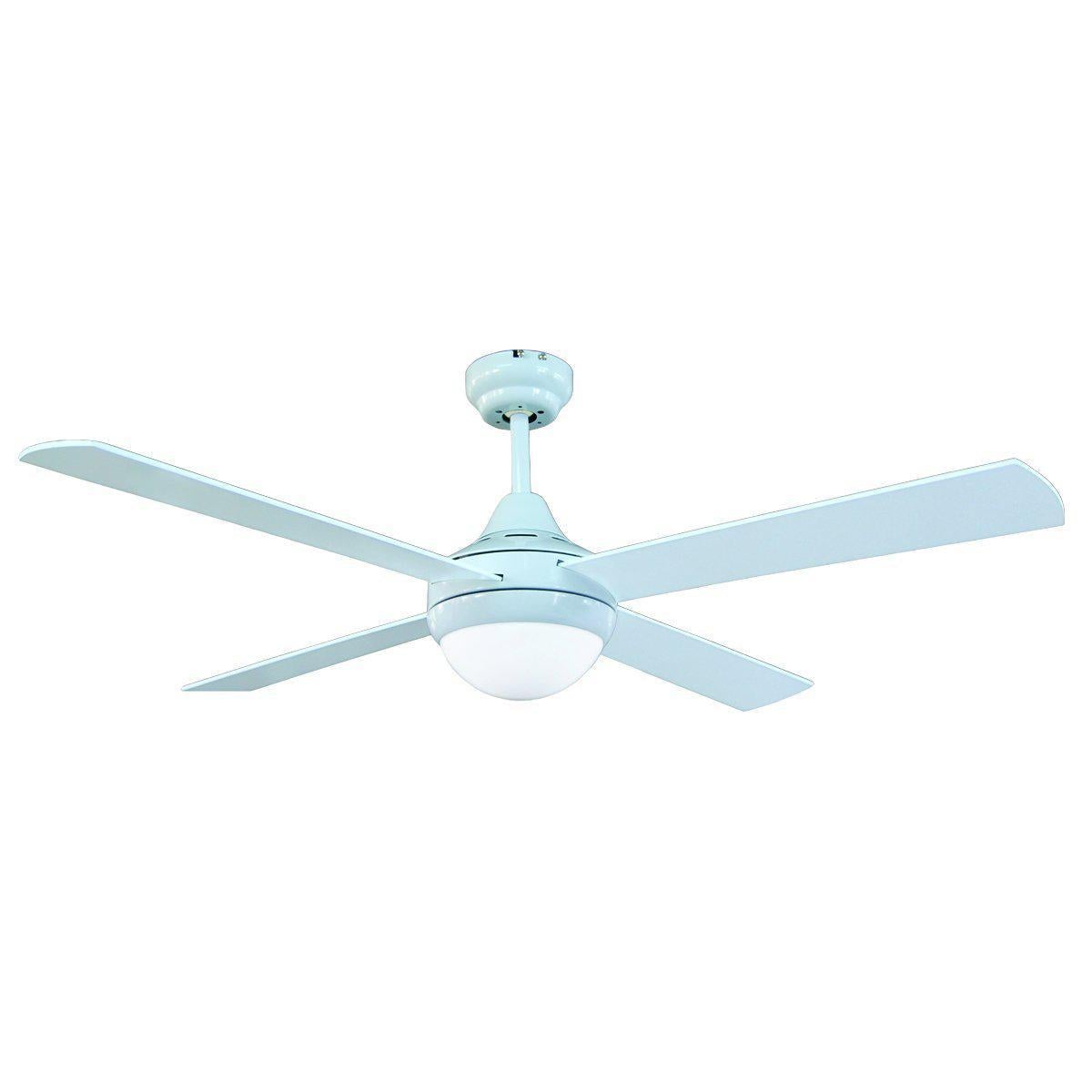 Brilliant TEMPO-52-LIGHT AC Ceiling Fan - 4 Blade 1300mm 52" Plywood, Light-Brilliant Lighting-Ozlighting.com.au