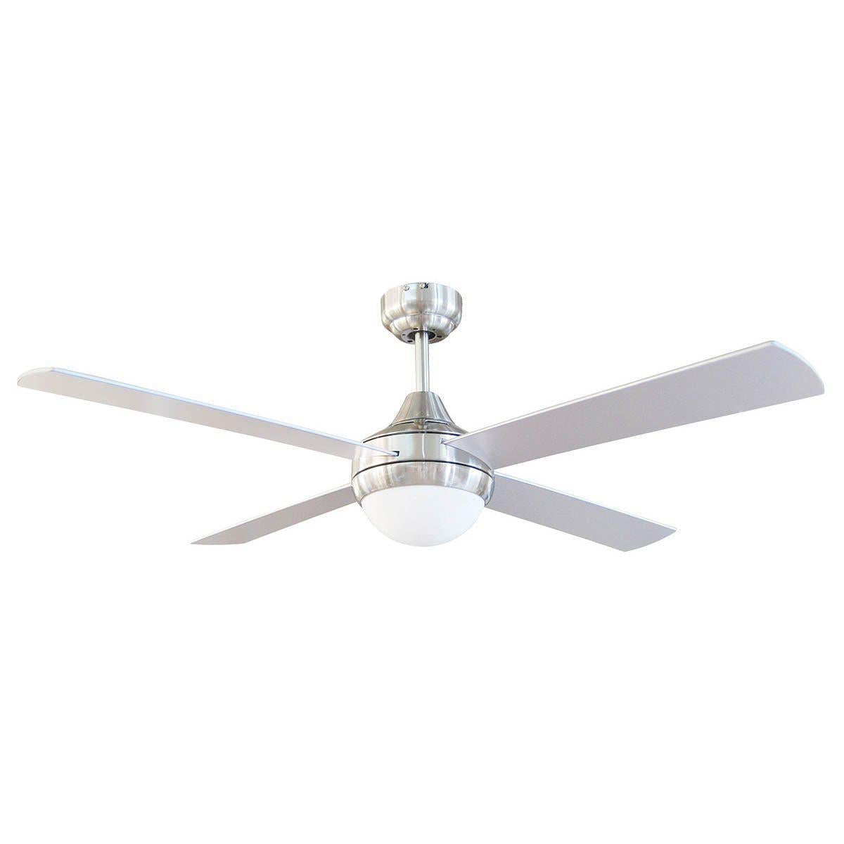 Brilliant TEMPO-52-LIGHT AC Ceiling Fan - 4 Blade 1300mm 52" Plywood, Light-Brilliant Lighting-Ozlighting.com.au