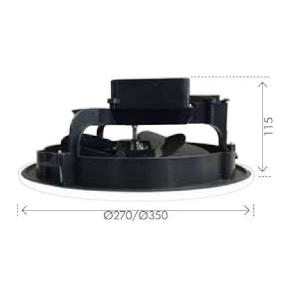 Brilliant TORNADO Exhaust Fan - High Velocity 25W or 35W-Brilliant Lighting-Ozlighting.com.au