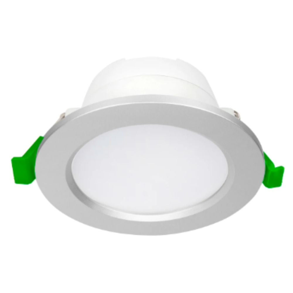 Brilliant UNI TRIO LED Downlight - 8W Tri-Colour Dimmable Flat Face, Interchangeable Colour Trims IP44-Brilliant Lighting-Ozlighting.com.au