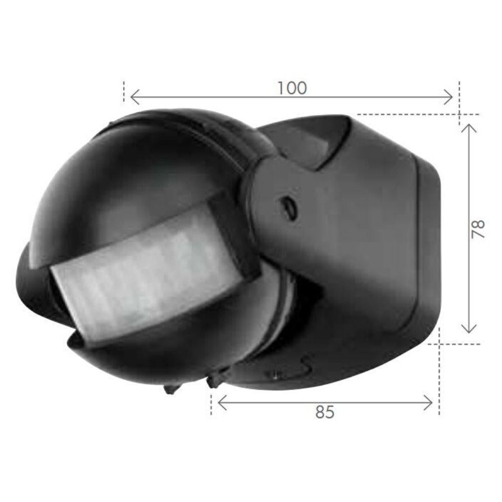 Brilliant UNISCAN Security Sensor - 180 degree PIR IP44, (Series 2)-Brilliant Lighting-Ozlighting.com.au