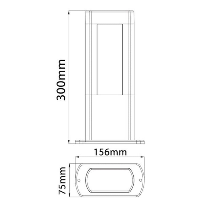 CLA AMUN - Exterior LED Bollard IP54 - 3000K-CLA Lighting-Ozlighting.com.au