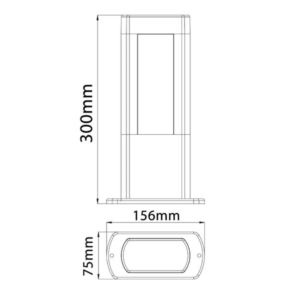 CLA AMUN LED Bollard Light - 3000K, IP54-CLA Lighting-Ozlighting.com.au