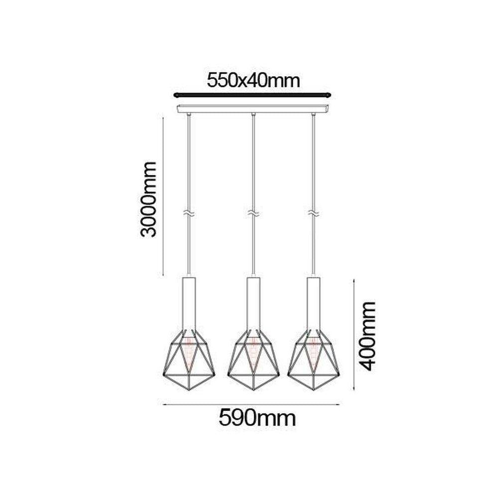 CLA BLACKBAND Pendant - 1/3 Light-CLA Lighting-Ozlighting.com.au