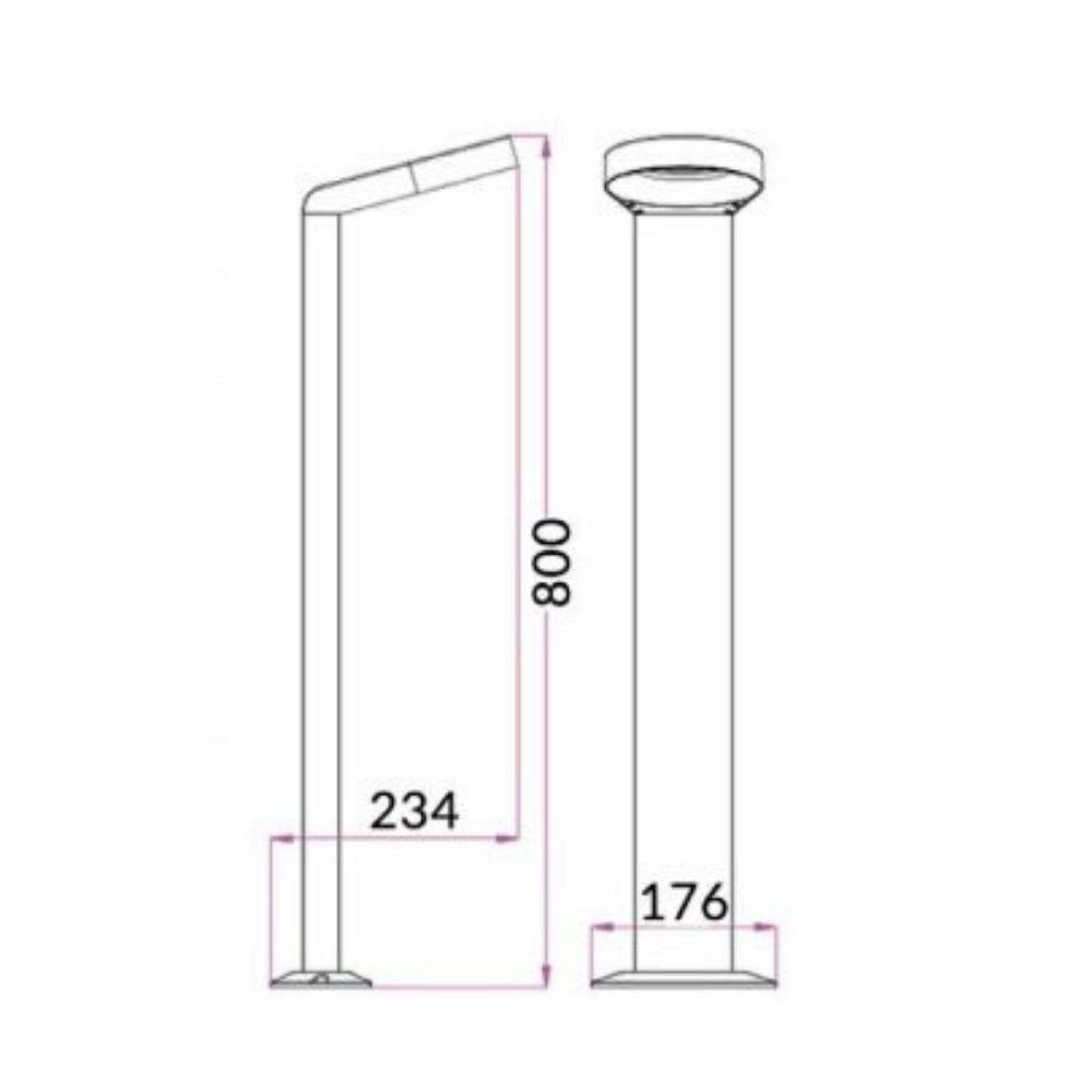 CLA BOLLARD-BOL LED Bollard Light - 7W, 3000K, IP54-CLA Lighting-Ozlighting.com.au