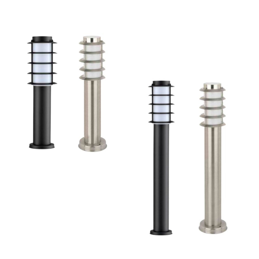 CLA BORDA - 18W Surface Mounted Louvred Bollard Light IP44-CLA Lighting-Ozlighting.com.au