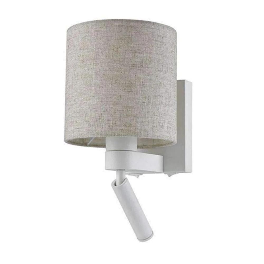 CLA BRIGHTON Reading Wall Light - E27 Ambient Light, 3W LED Task Light, White-CLA Lighting-Ozlighting.com.au