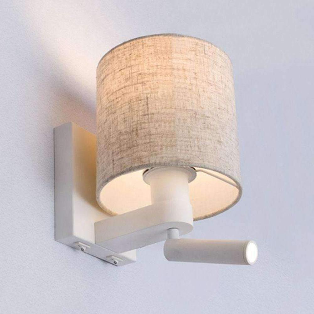 CLA BRIGHTON Reading Wall Light - E27 Ambient Light, 3W LED Task Light, White-CLA Lighting-Ozlighting.com.au