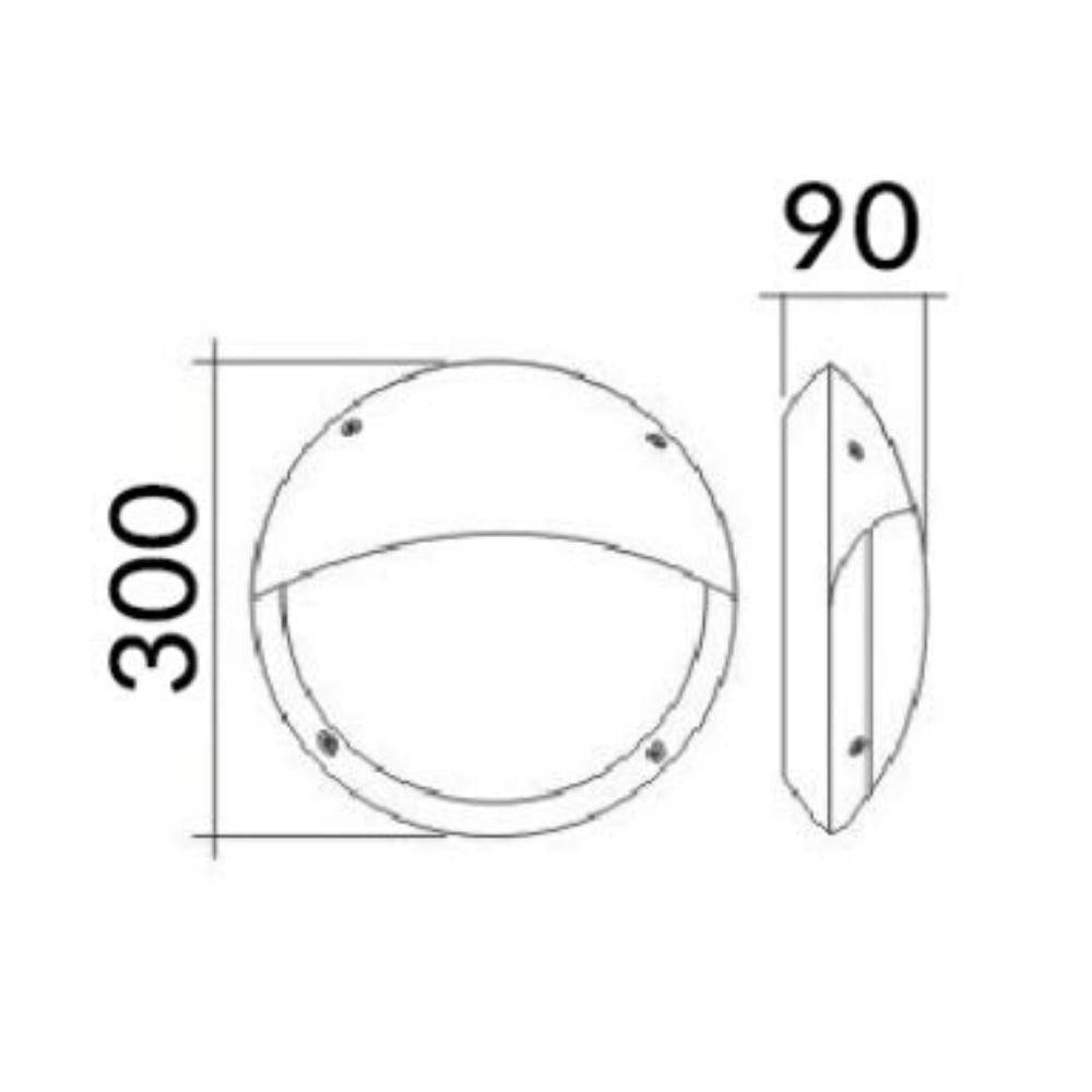 CLA BULK LED Bunker Light - 12W, 4000K, IP66-CLA Lighting-Ozlighting.com.au
