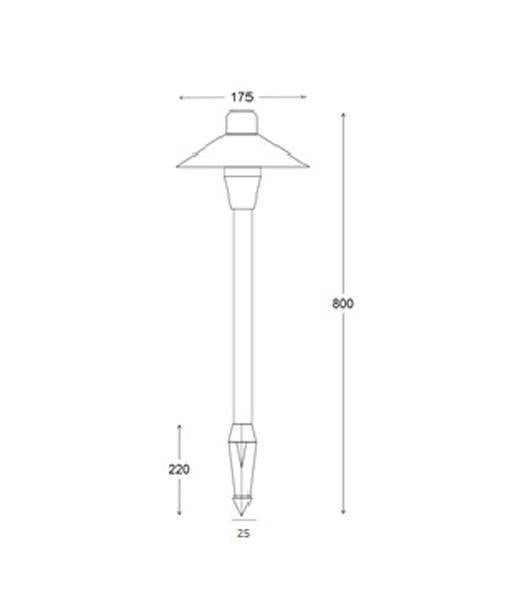 CLA COOLIE Garden Spike Light - 12V, G4, IP54, Single - DRIVER REQUIRED-CLA Lighting-Ozlighting.com.au
