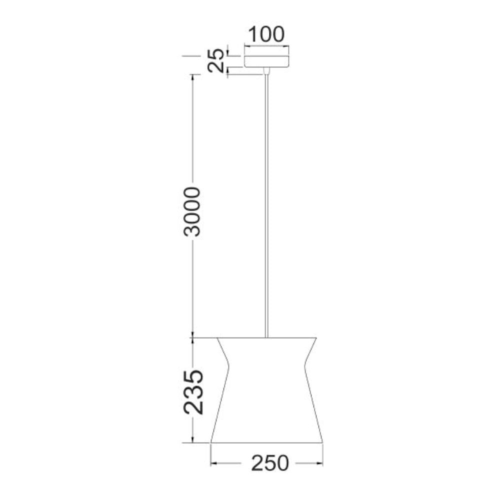 CLA DIABLO - Interior Cone Flat Top Pendant Lights IP20-CLA Lighting-Ozlighting.com.au