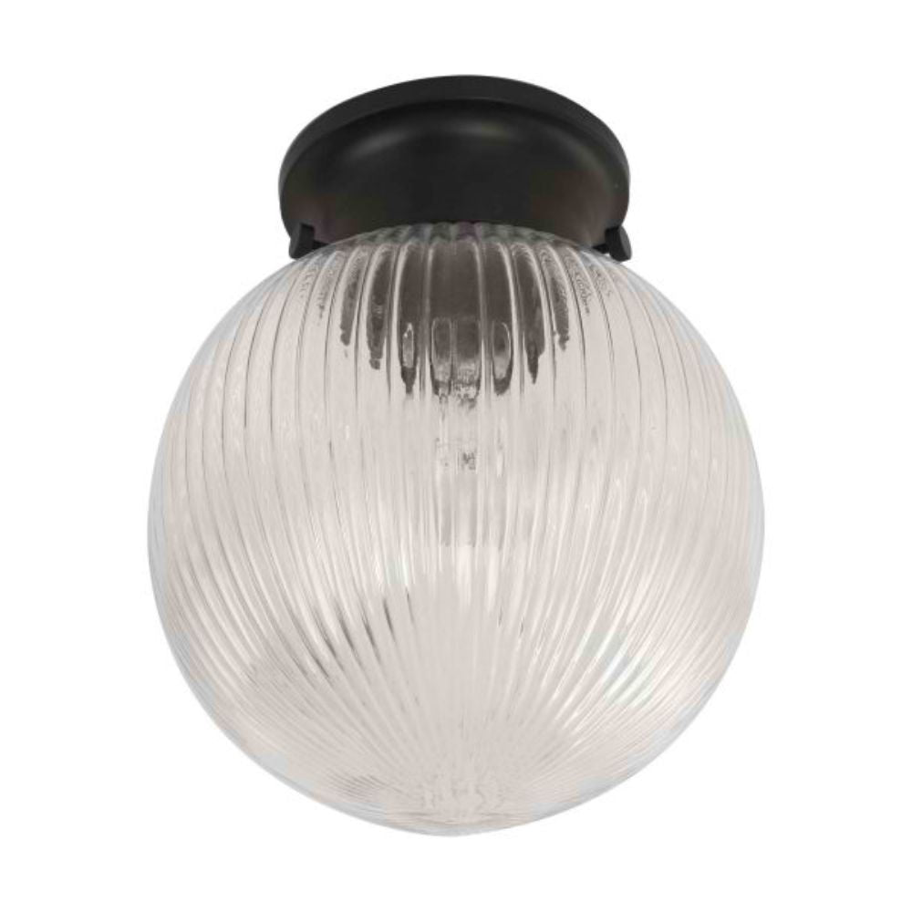 CLA DIYBAT - DIY Batten Fix Holder Cover Large Spherical Ribbed Shape Glass Ceiling Light Shade Only-CLA Lighting-Ozlighting.com.au