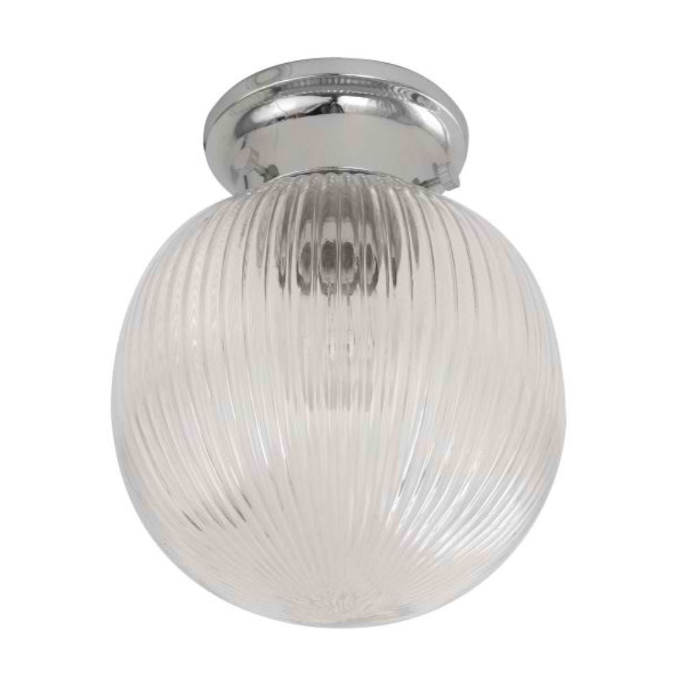 CLA DIYBAT - DIY Batten Fix Holder Cover Large Spherical Ribbed Shape Glass Ceiling Light Shade Only-CLA Lighting-Ozlighting.com.au