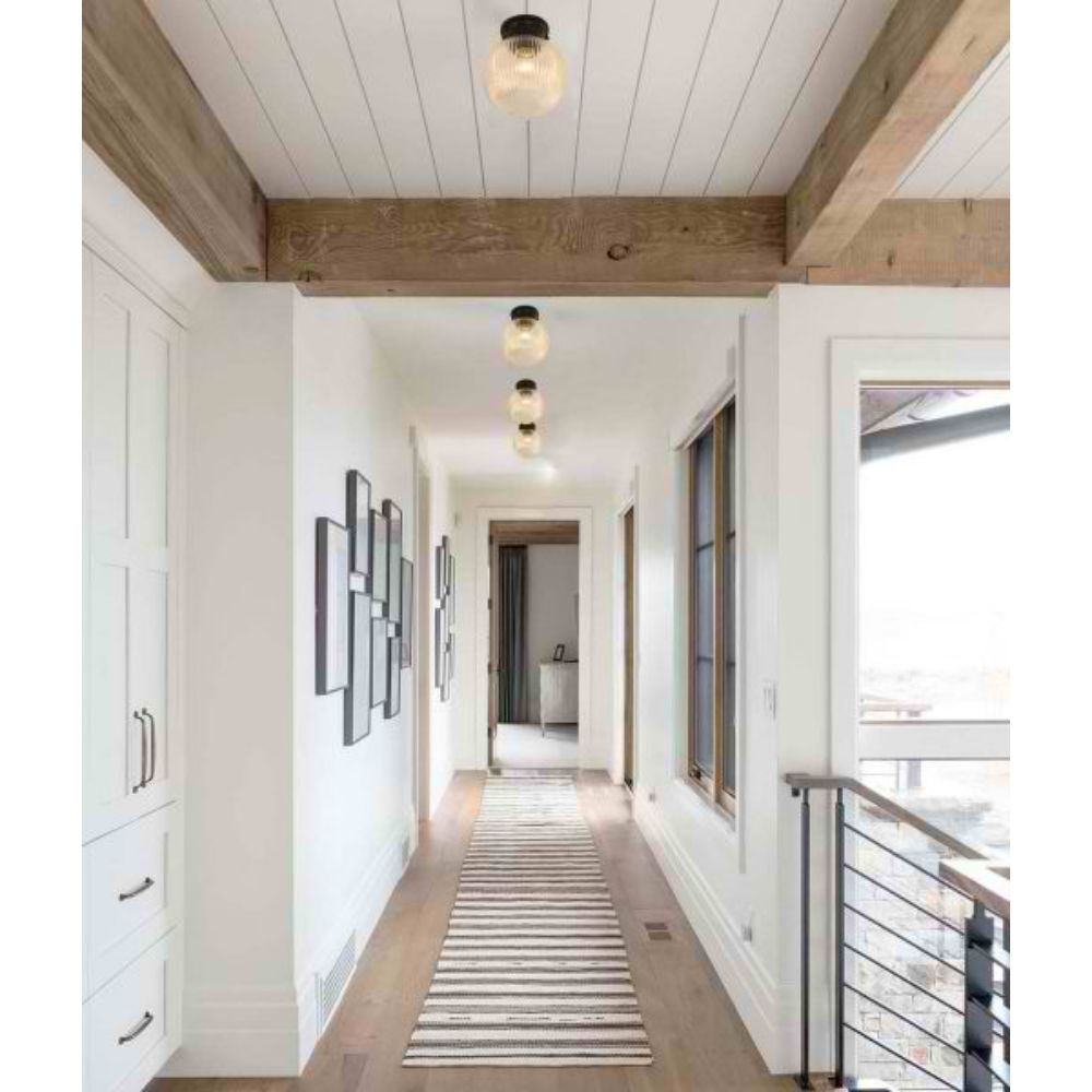 CLA DIYBAT - DIY Batten Fix Holder Cover Large Spherical Ribbed Shape Glass Ceiling Light Shade Only-CLA Lighting-Ozlighting.com.au