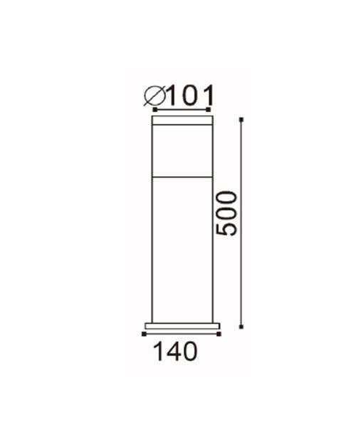 CLA ELANORA - Exterior Louvered Bollard IP44-CLA Lighting-Ozlighting.com.au