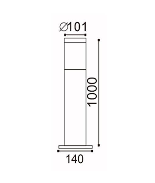 CLA ELANORA - Exterior Louvered Bollard IP44-CLA Lighting-Ozlighting.com.au
