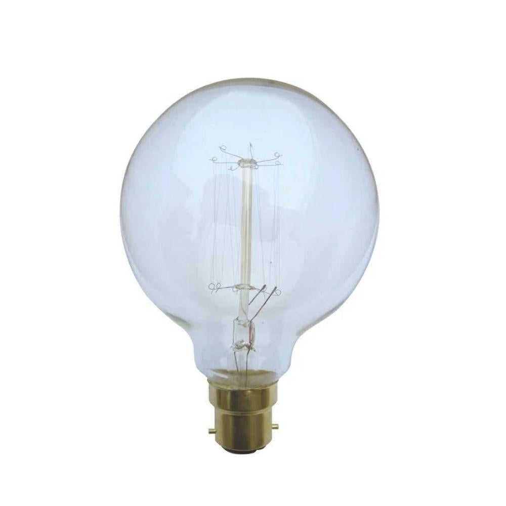 CLA GLOBE-CF - 25W Incandescent Tungsten Carbon Filament G95/G125 Spherical Shape Globe - B22/E27-CLA Lighting-Ozlighting.com.au
