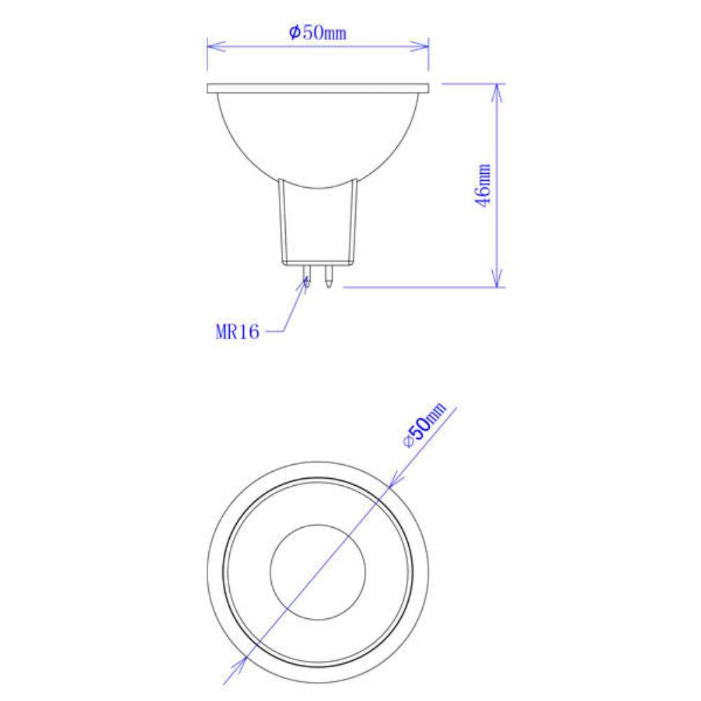 CLA GLOBE-MR16 LED Globe - 5W, 12V DC, MR16 - DRIVER REQUIRED-CLA Lighting-Ozlighting.com.au