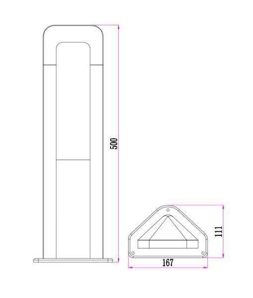 CLA HATHOR - Exterior LED Bollard IP54 - 3000K-CLA Lighting-Ozlighting.com.au