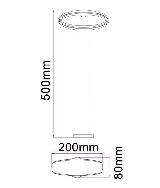 CLA HORUS LED Bollard Light - 9W, 3000K, IP54-CLA Lighting-Ozlighting.com.au