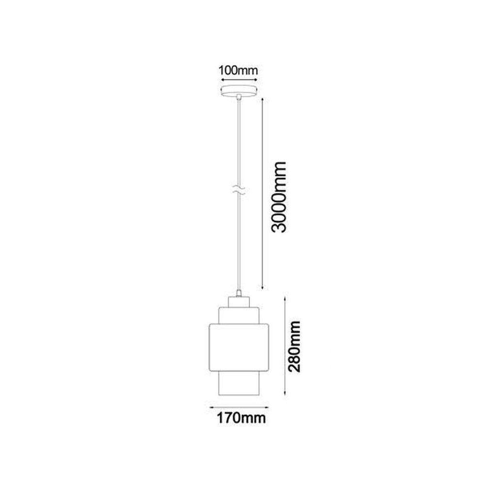 CLA LAMINA Pendant - 1 Light, Glass-CLA Lighting-Ozlighting.com.au