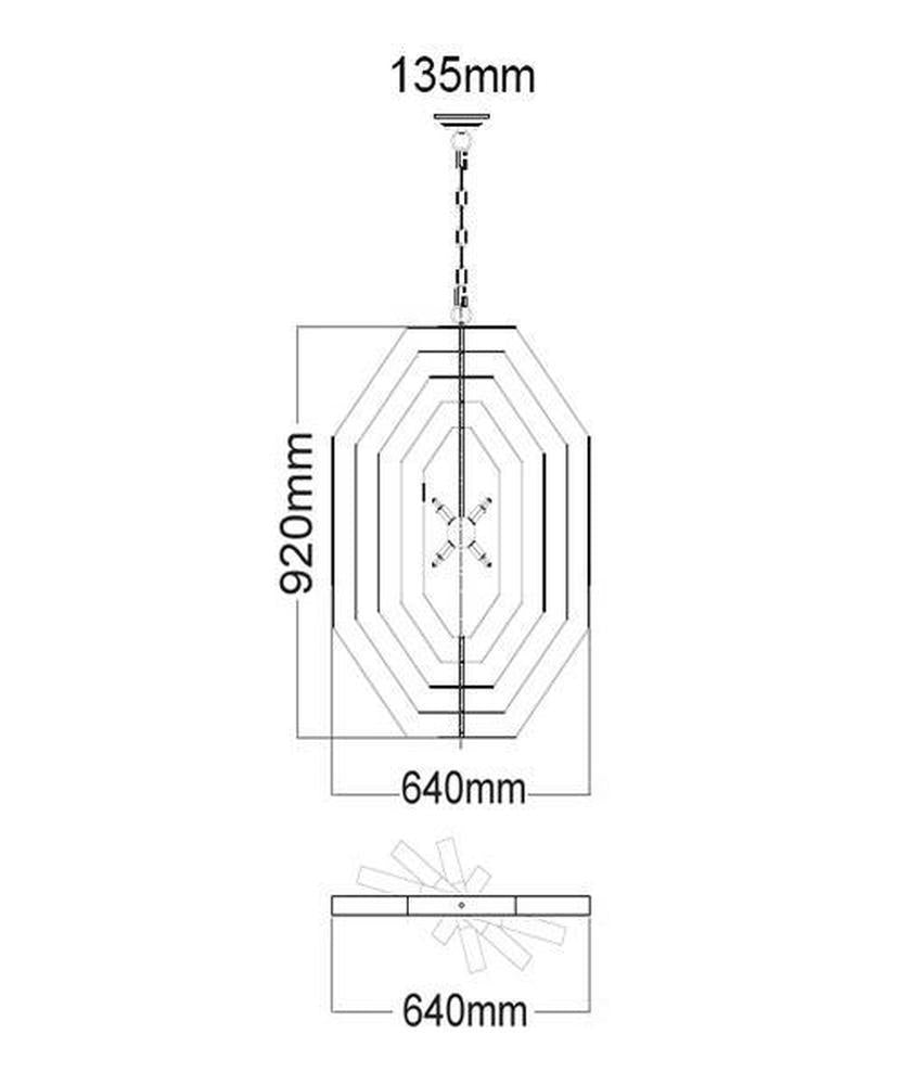 CLA ORBITA-O Pendant - 4/8 Light-CLA Lighting-Ozlighting.com.au