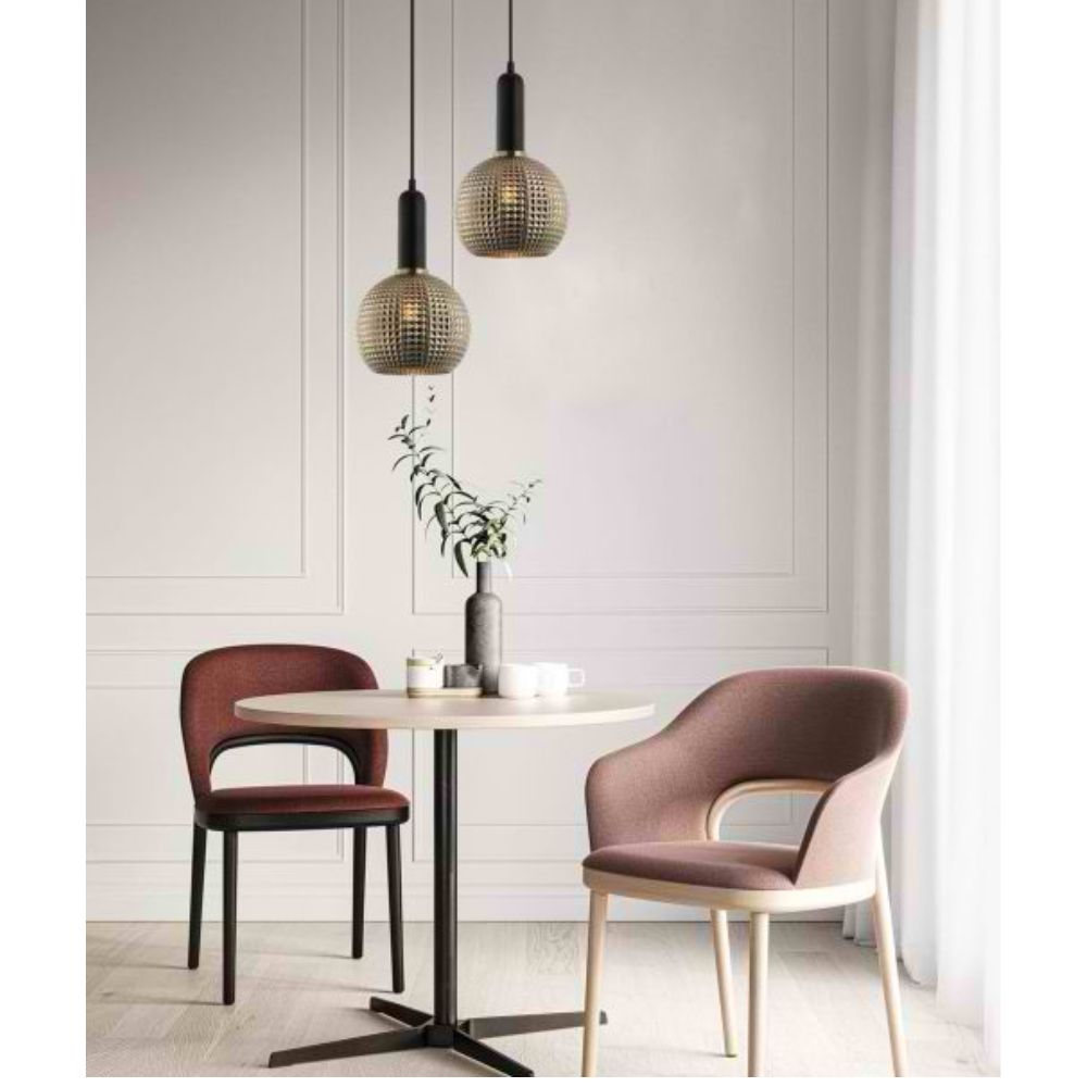 CLA PELOTA Pendant - 1 Light, Wine Glass, Segmented Glass-CLA Lighting-Ozlighting.com.au