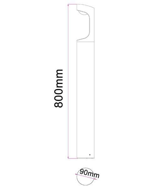 CLA SETH LED Bollard Light - 3000K, IP54-CLA Lighting-Ozlighting.com.au