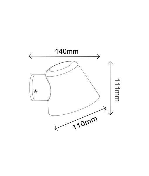 CLA SKOPA Wall Light - GU10, Down Only, IP44-CLA Lighting-Ozlighting.com.au