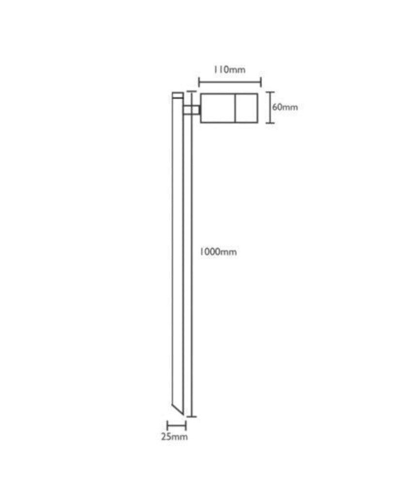 CLA SPM1AL Garden Spike Light - 12V DC, MR16, IP65, Single - DRIVER REQUIRED-CLA Lighting-Ozlighting.com.au