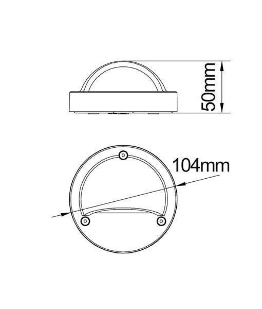 CLA STE1/3 LED Step Light - 1W, 12V DC, 3000K, IP44, Eyelid, Surface Mount - DRIVER REQUIRED-CLA Lighting-Ozlighting.com.au