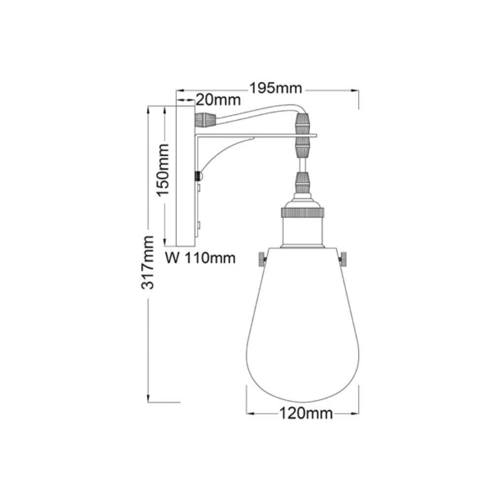 CLA STRUNG - Interior 1 Light Glass Wall Light-CLA Lighting-Ozlighting.com.au