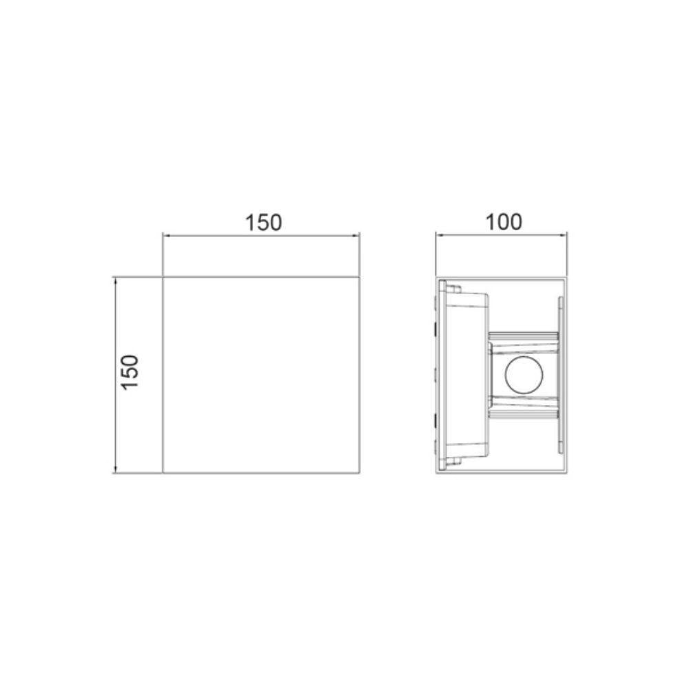 CLA TOCA LED Modern Outdoor Adjustable Lens Cover Up/Down Wall Light IP65 - 20W, 3000K-CLA Lighting-Ozlighting.com.au