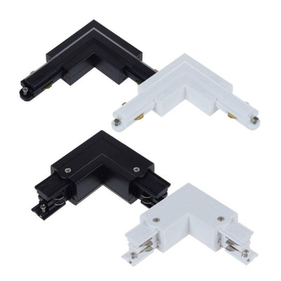 CLA TRACK-ACC - 3 Wire 1 Circuit / 4 Wire 3 Circuit Track 'L-Piece' Connectors (Left or Right)-CLA Lighting-Ozlighting.com.au