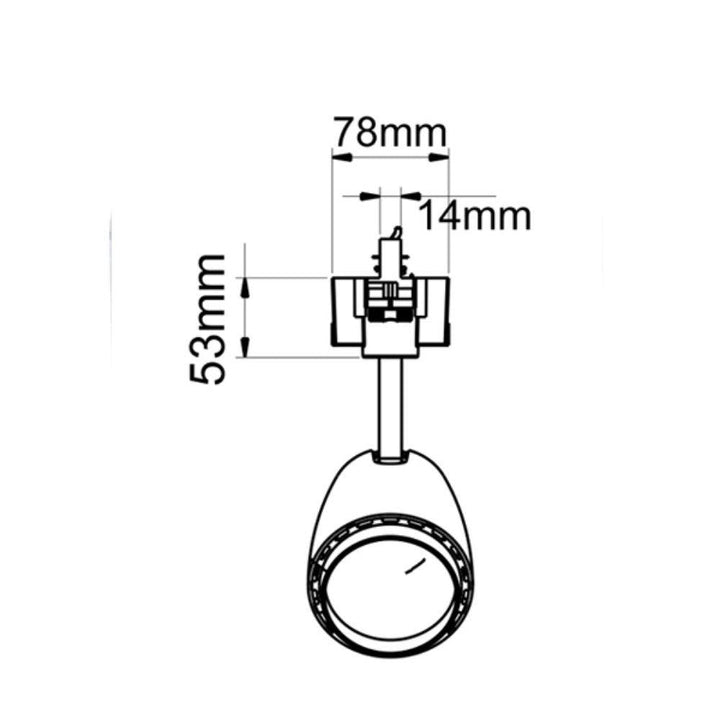 CLA TRACK-HEAD - 30W LED 3-Circuit Dimmable Track Mounted Head Spot Light-CLA Lighting-Ozlighting.com.au