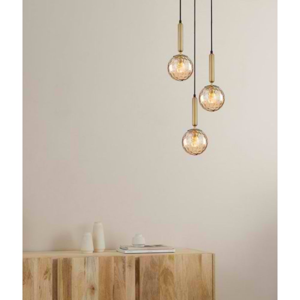 CLA TRATTINO Pendant - 1/3 Light, IP20, Spherical, Glass-CLA Lighting-Ozlighting.com.au