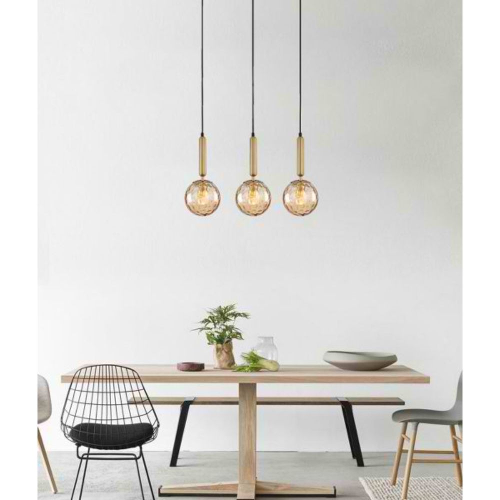CLA TRATTINO Pendant - 1/3 Light, IP20, Spherical, Glass-CLA Lighting-Ozlighting.com.au